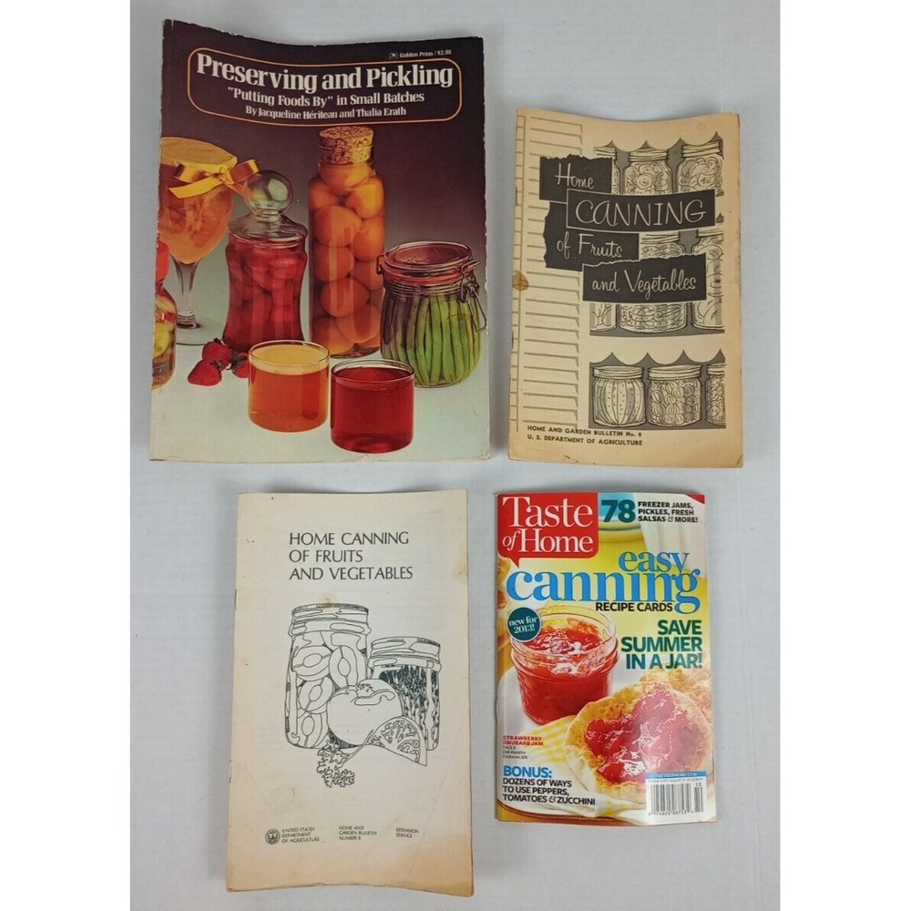 Lot of 4 VTG Canning Recipe Magazines Booklets 1957 1976 1983 2013